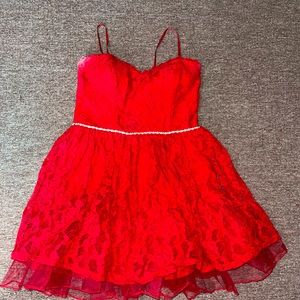 Juniors Red Dress